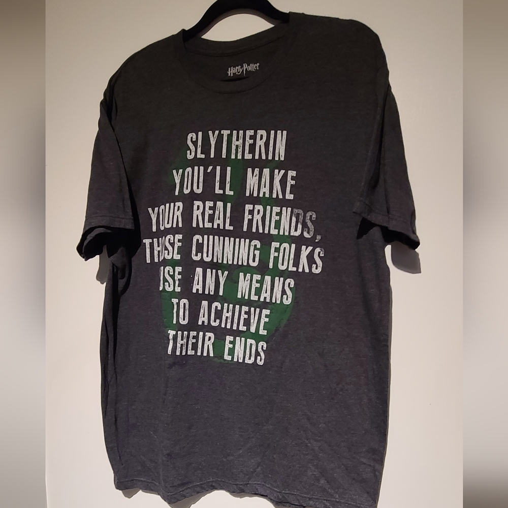 Warner Bros. Charcoal Slytherin Short Sleeve Tee
